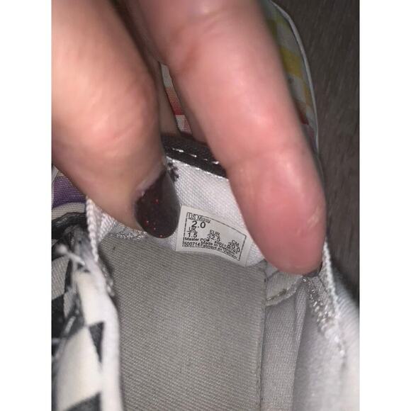 Vans Slip-On Shoes Missy Size 2.0 Multicolor Rainbow Checkered Casual‎ - Picture 7 of 7